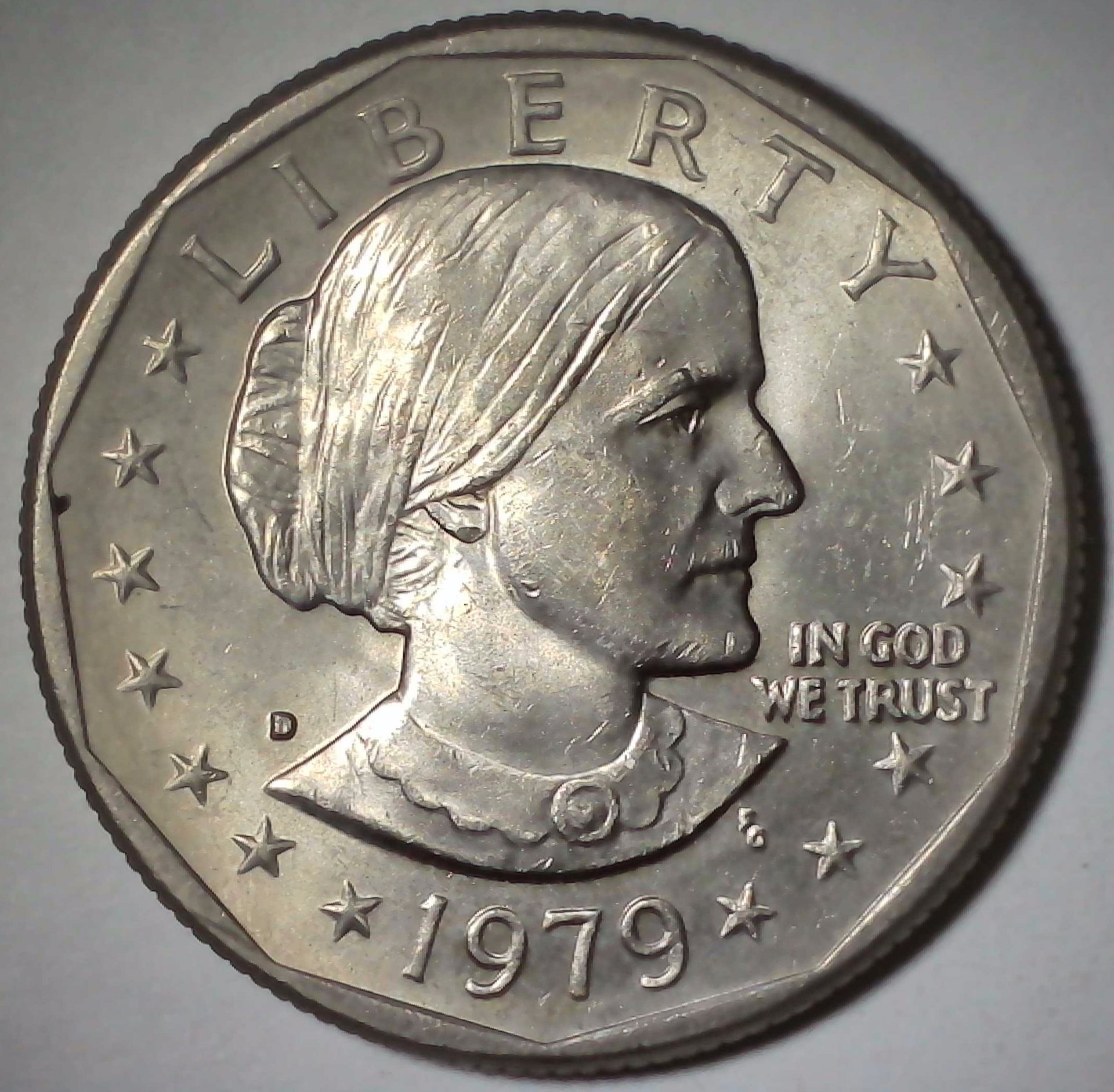 US Susan B Anthony Dollar 1979-D #1 Obverse.jpg