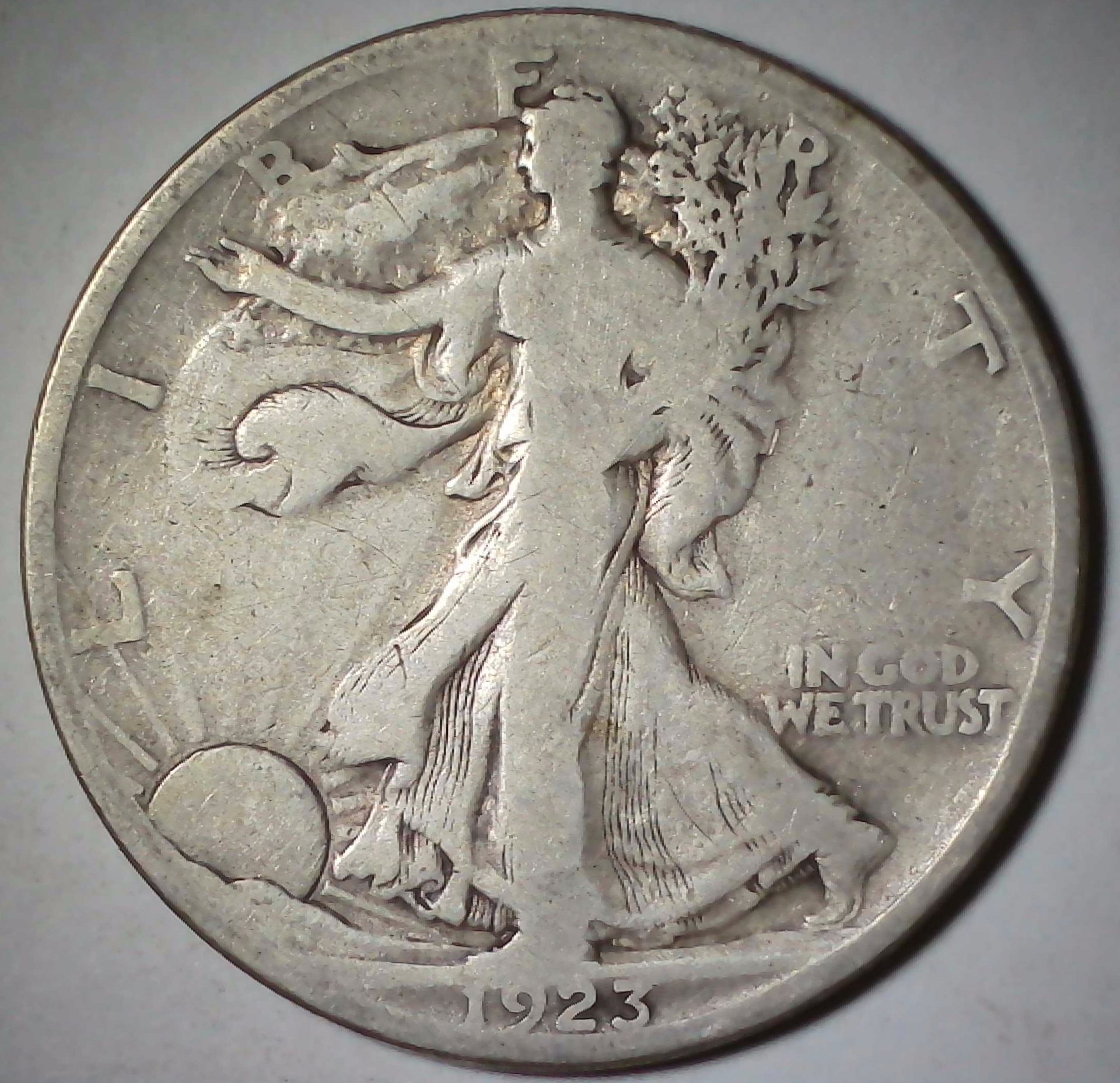 US Walking Liberty Half Dollar 1923-S #L1 Obverse.jpg