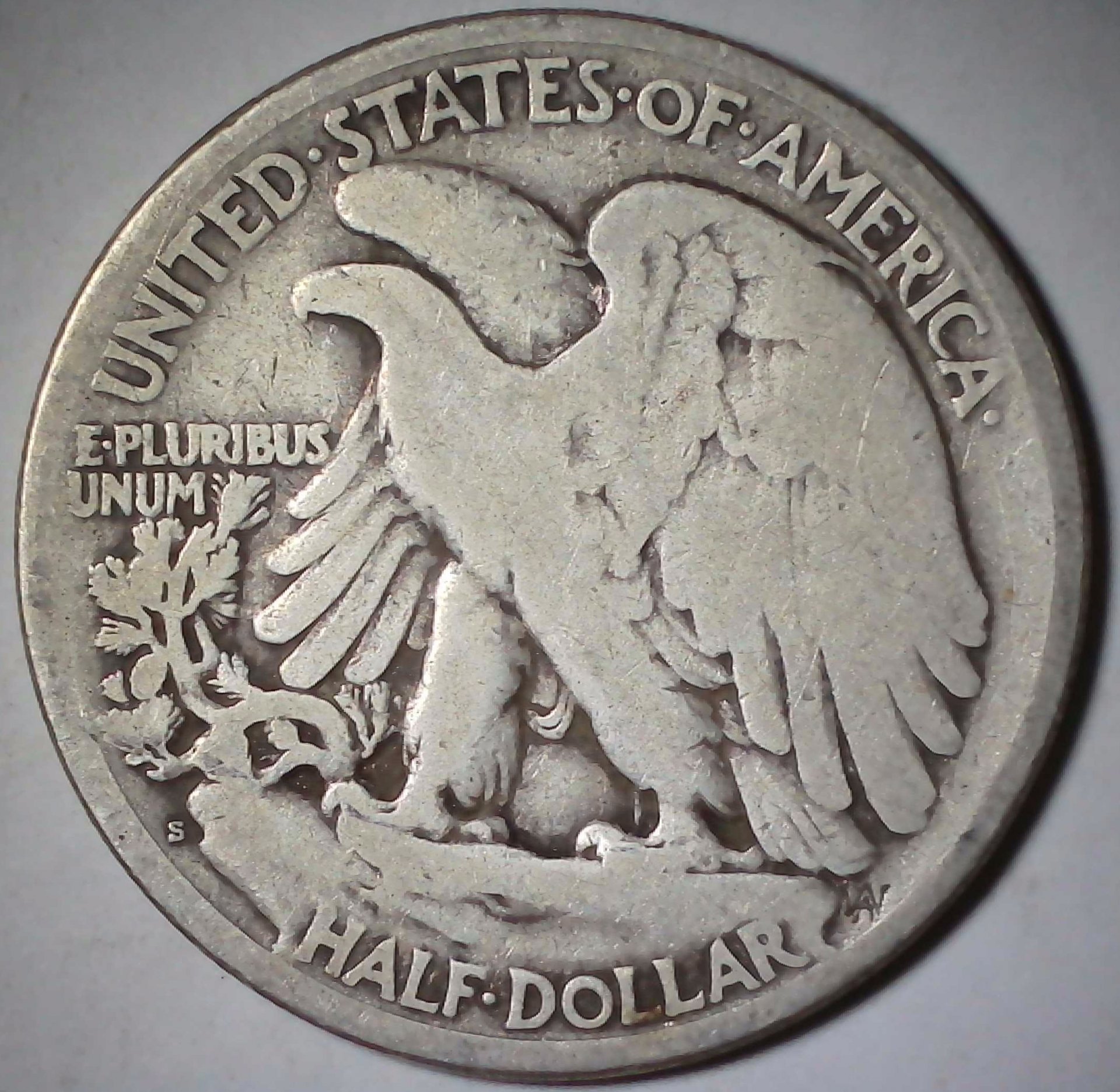 US Walking Liberty Half Dollar 1923-S #L1 Reverse.jpg