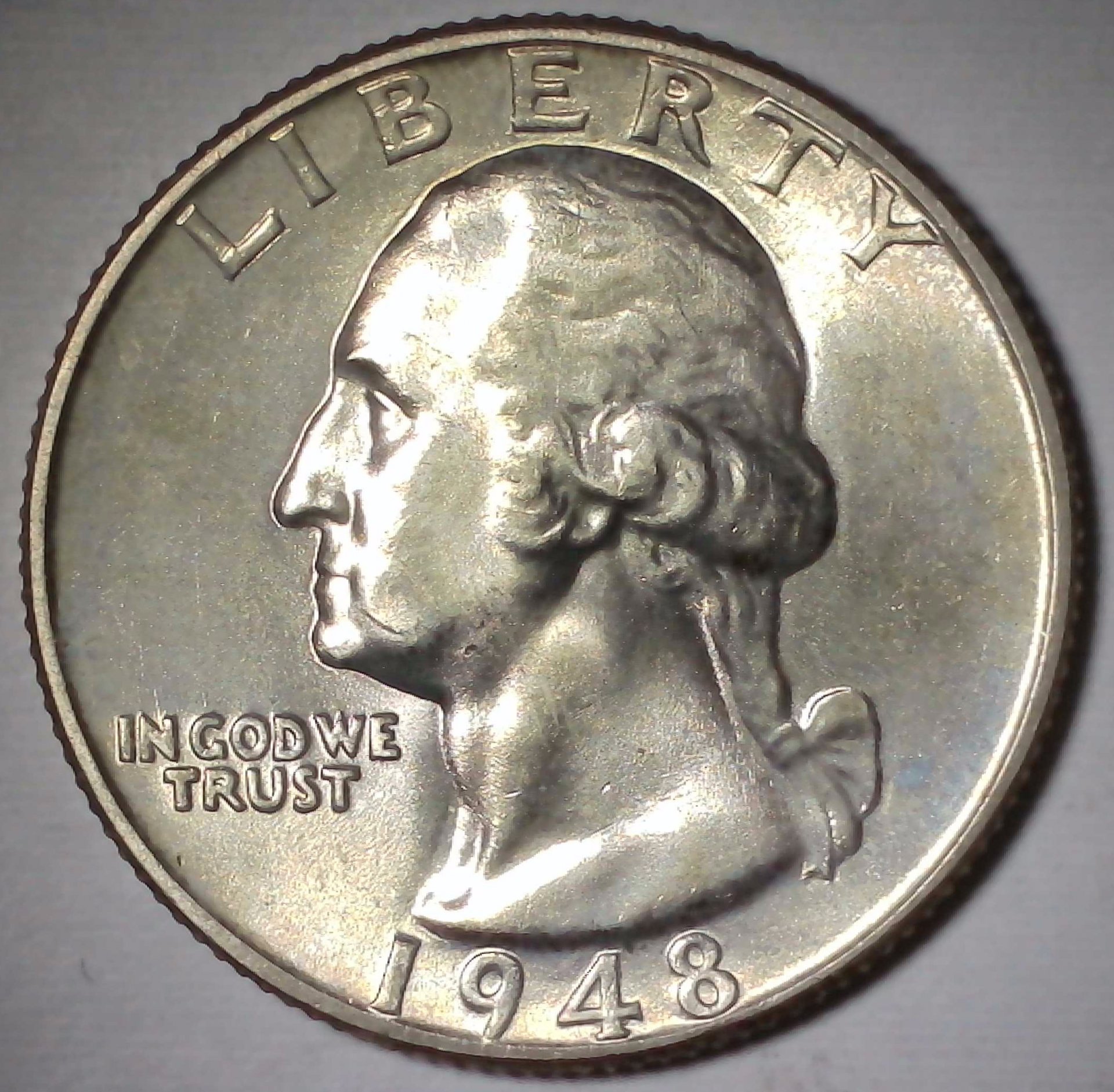 US Washington Quarter 1948 UNC #1 Obverse.jpg