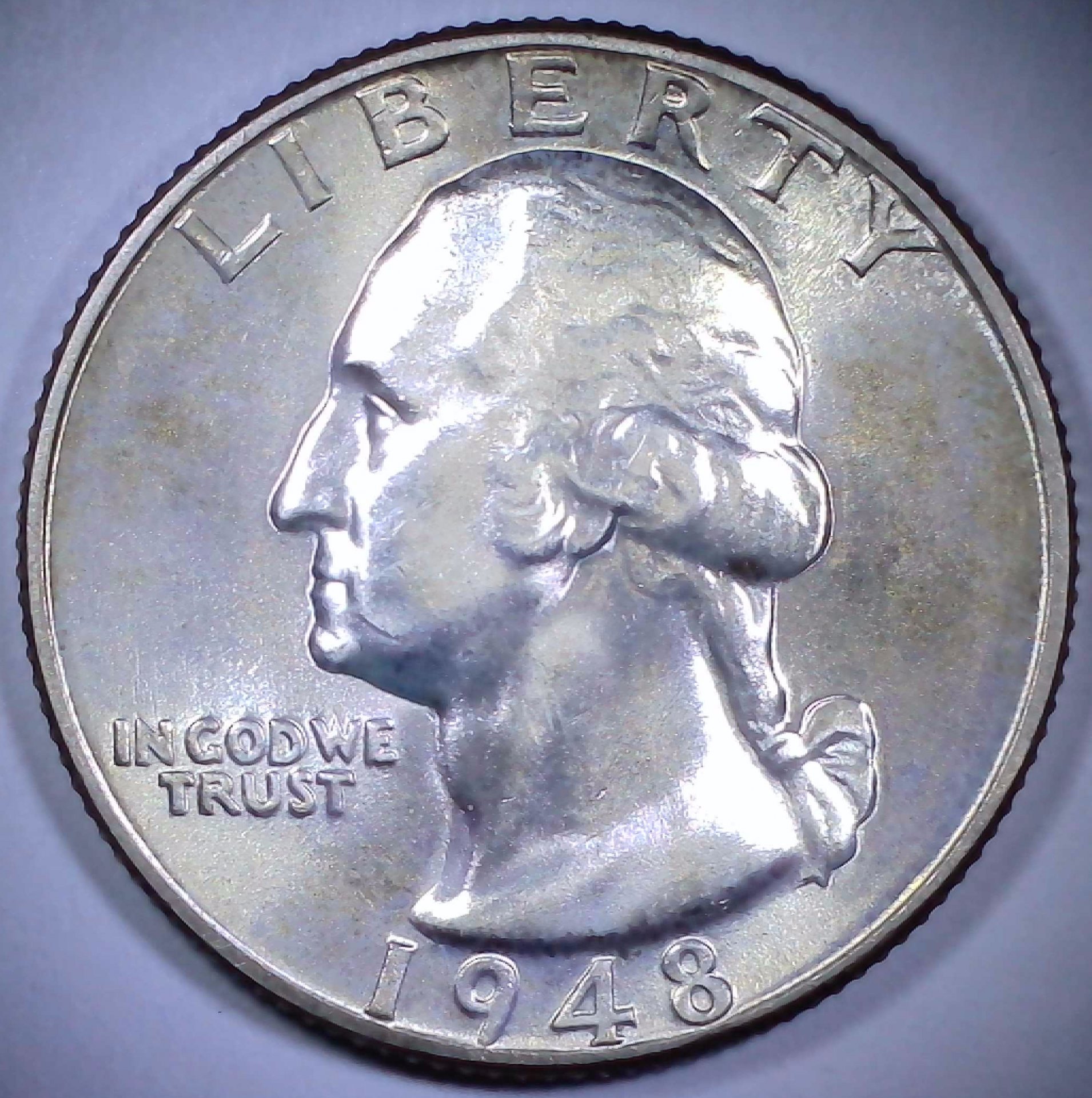 US Washington Quarter 1948 UNC #1 Obverse2.jpg