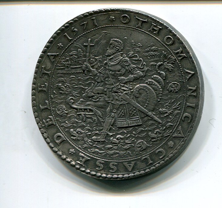 Utrecht Philip II Medallic 2 Ducaton for Lepanto rev 056.jpg