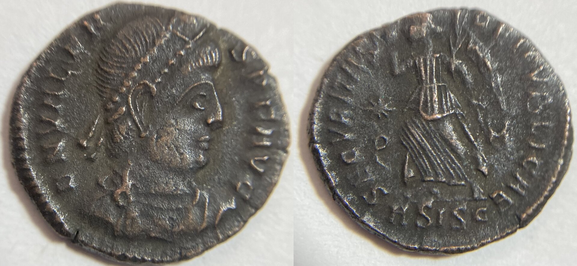 Valens AE3 RIC IX Siscia 15b type xviii.JPG