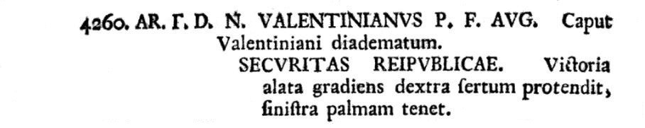 Valentinian I SECVRITAS REIPVBLICAE Sulzer listing.JPG