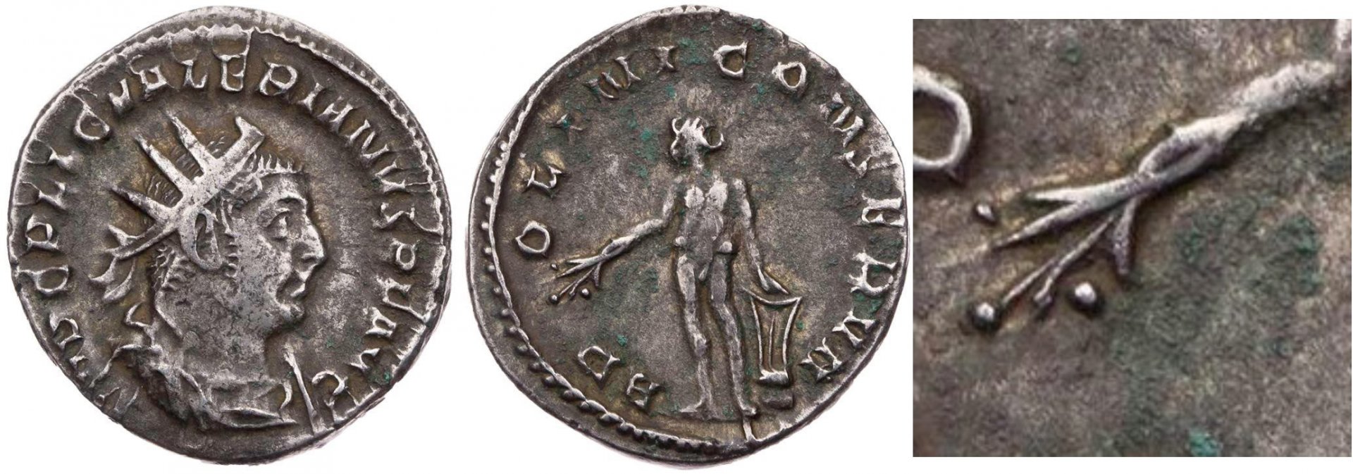 Valerian Antoninianus Apollo arm branch.jpg