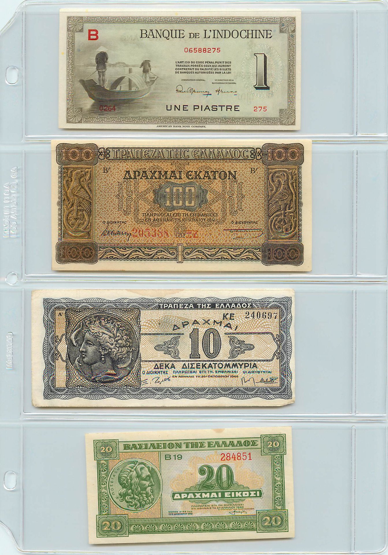 Various Obsolete Paper Currency from French Indo-China, and Greece 2015_08_30_12_41_000001.jpg