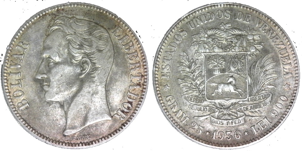 Venezuela 5 Bolivar 1936 rev-side-cutout.jpg