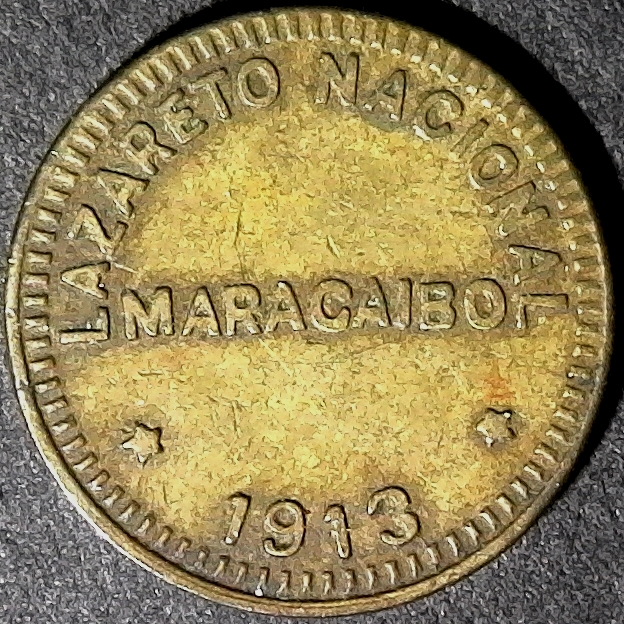 Venezuela Lazareto Nacional Maracaibo 1913 obv.jpg