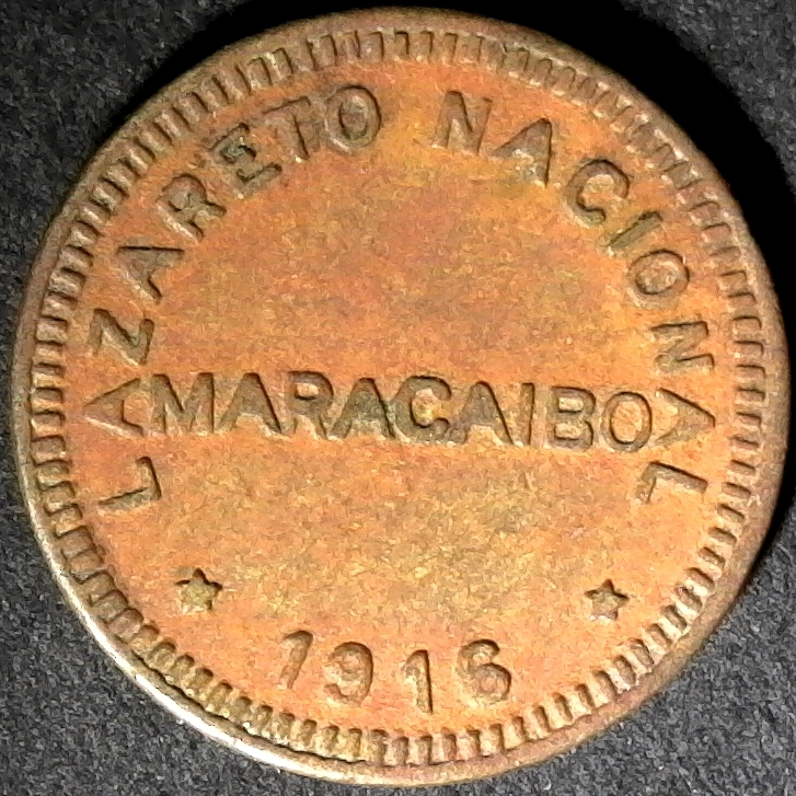Venezuela Lazareto Nacional Maracaibo 1916 obv.jpg