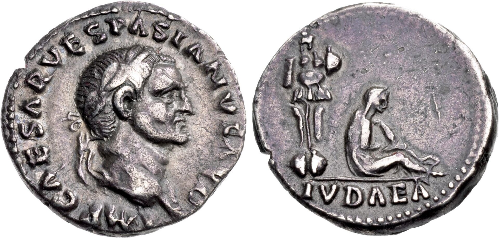 Vepasian denarius Judaea - from CNG TRITON XXV - Jan 2022 - $ 4700+.jpeg