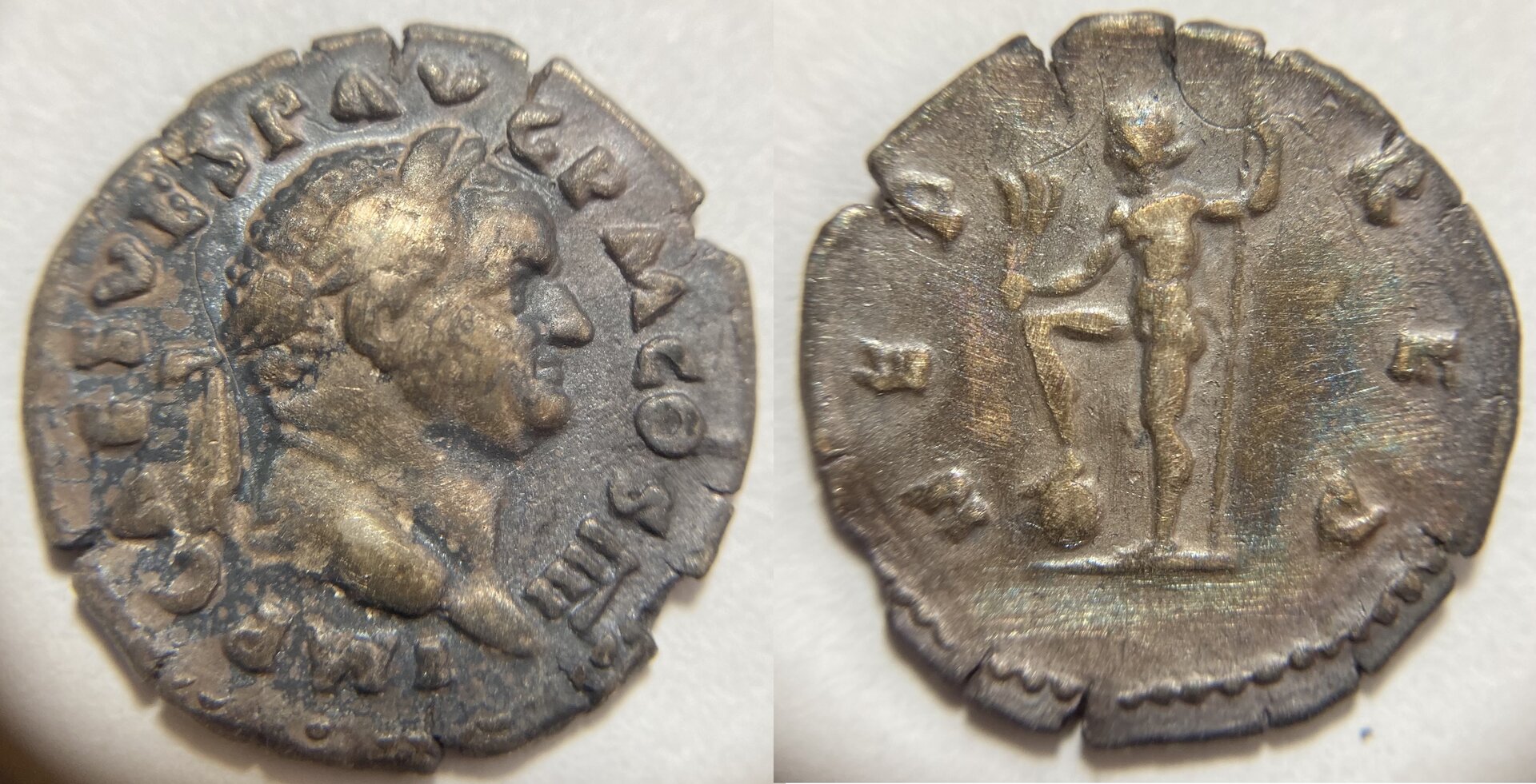 Vespasian AR Denarius Fake.JPG