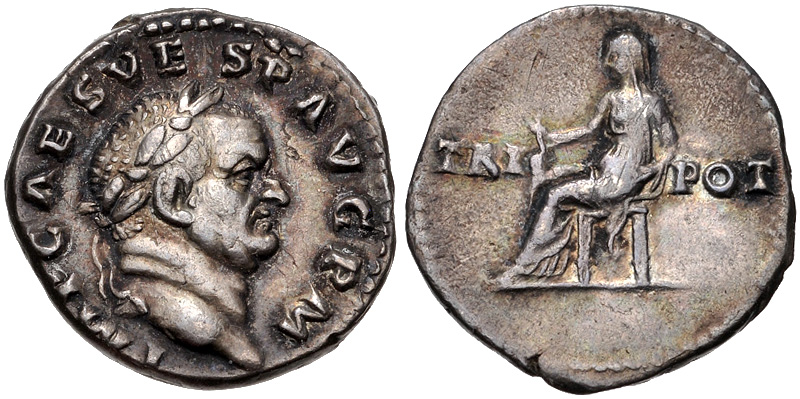 Vespasian Denarius Vesta RSC 561 Ex Huntington Collection ANS HSA CNG 397.jpg