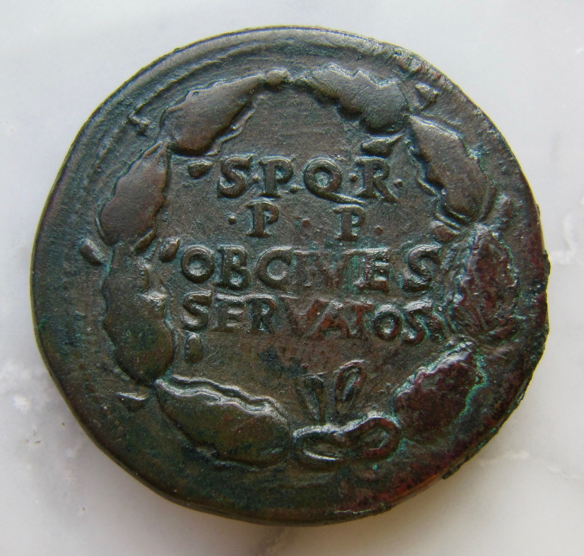 Vespasian Sestertius-Wreath-Obv - 1.jpg