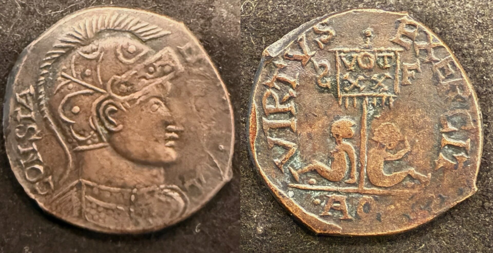 VF Constantine I AE Follis – VOT XX Captives – Virtvs Exercit – 320 A_ - www.ebay.com.jpg