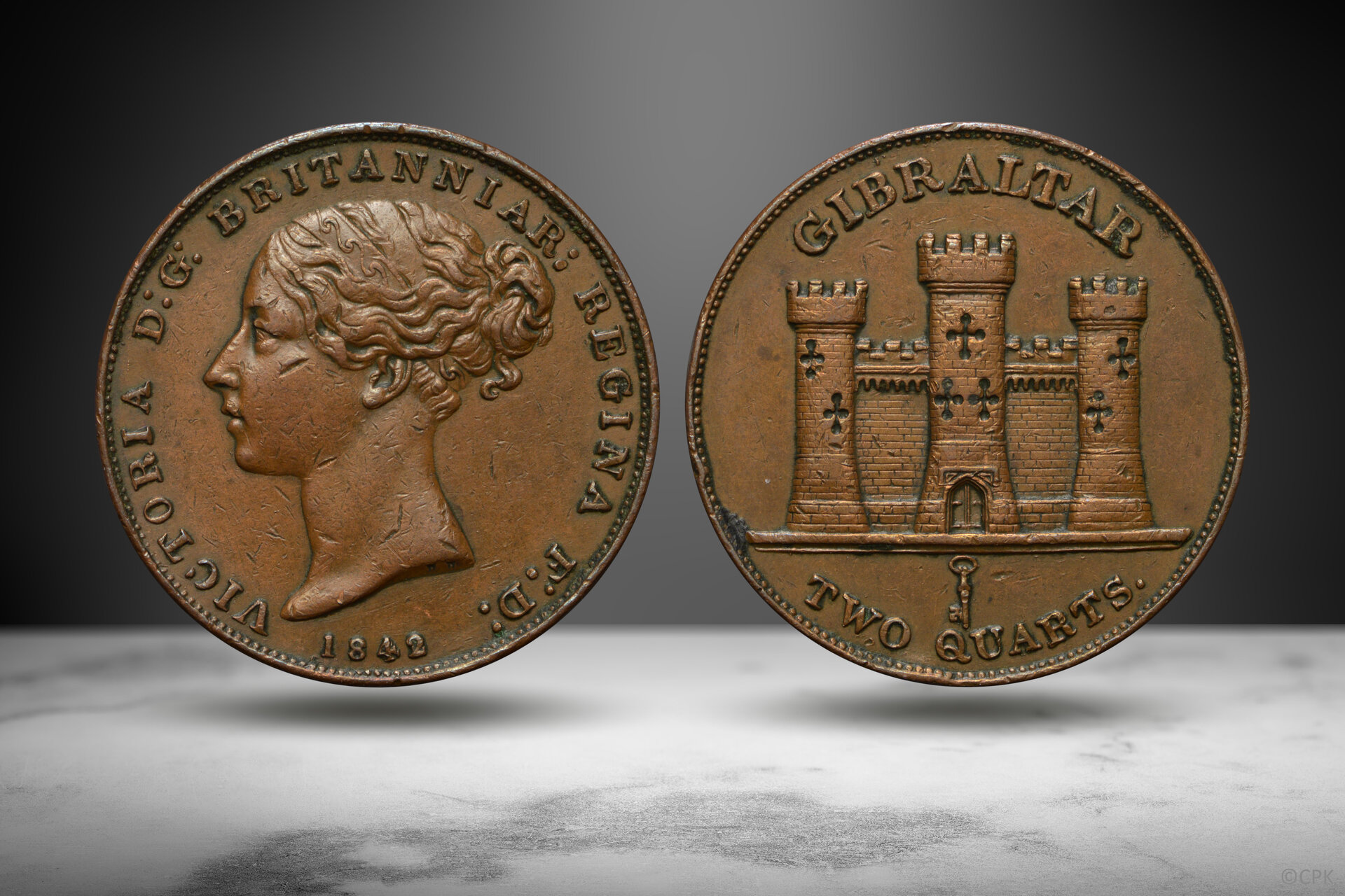 Victoria 1842 Gibraltar 2 quarts.jpg