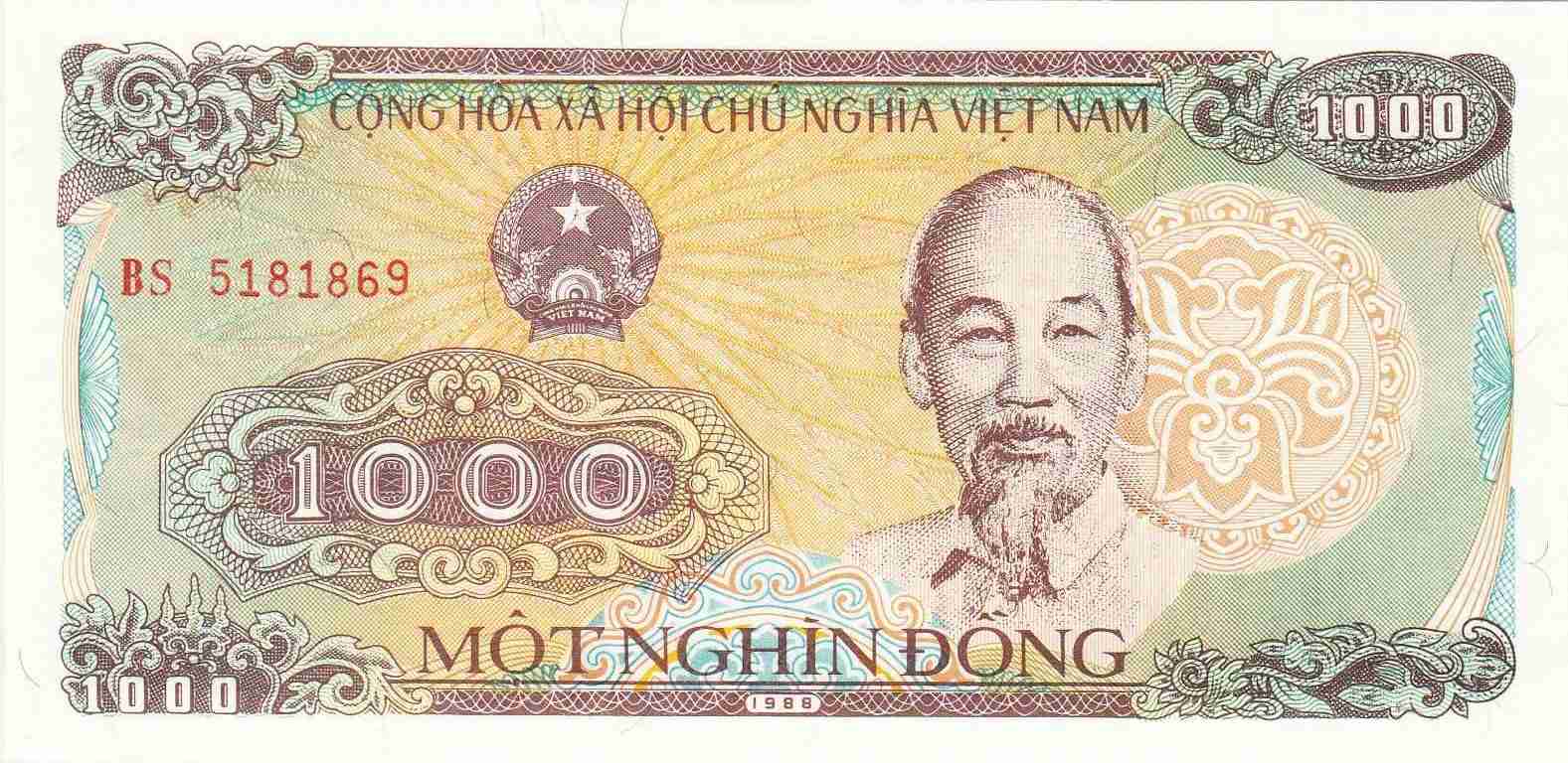 Viet Nam State Bank of Viet Nam 1000 Dong 1988 2 (2).jpg