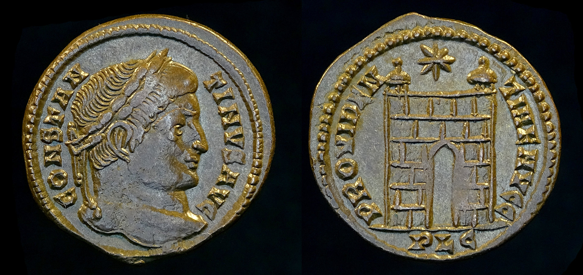 VII Lyon 225 Constantine I campgate 12 nr 1375.jpg