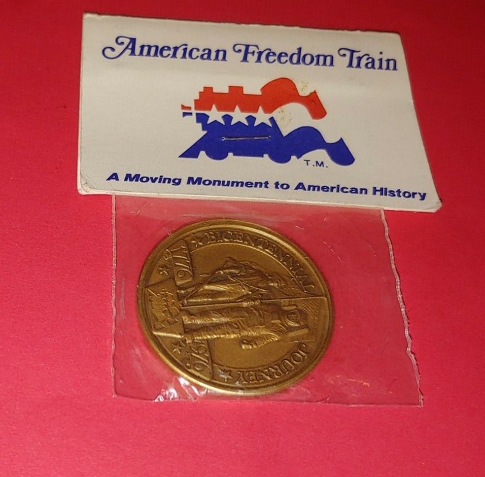 Vintage American Freedom Train1776 1976 Bicentennial Journey Token 1a.jpg