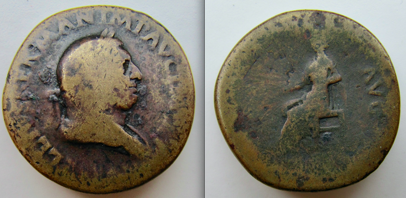 Vitellius Sestertius - CONCORDIA SEATED - OBV:REV - GP.png
