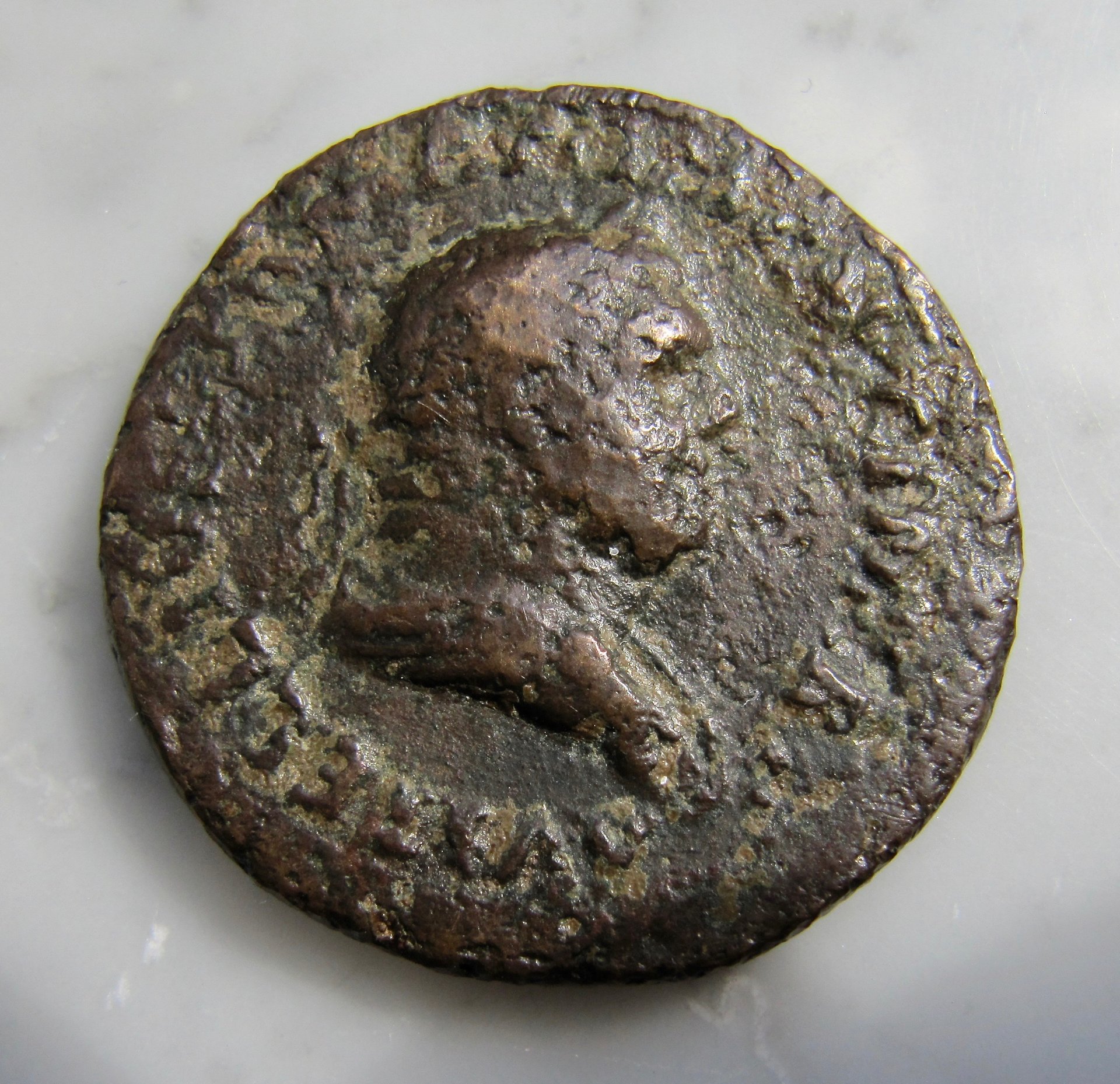 Vitellius Sestertius PAX - low grade corroded OBV1 N  - 1.jpg