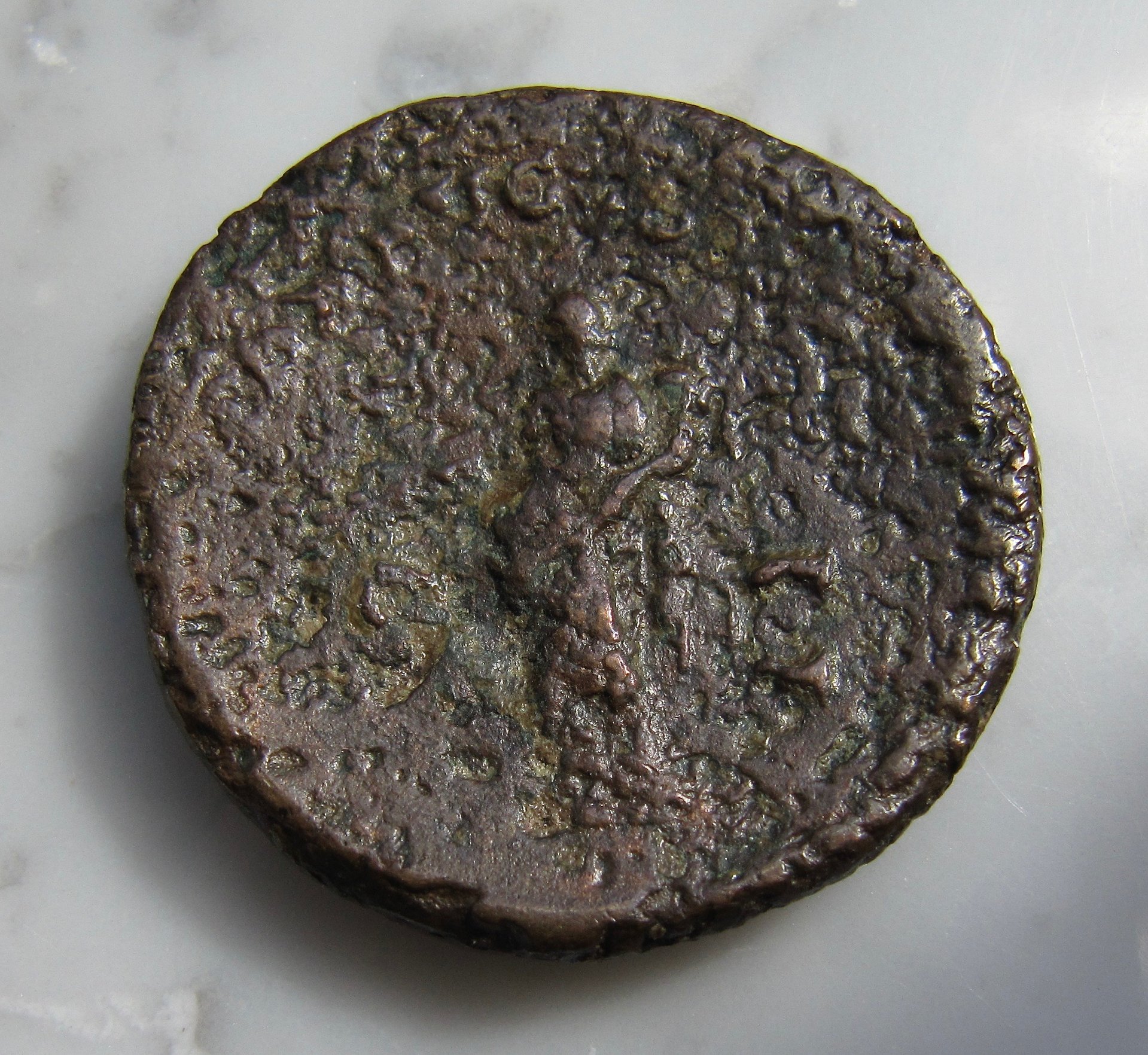 Vitellius Sestertius PAX - low grade corroded REV1 N  - 1.jpg