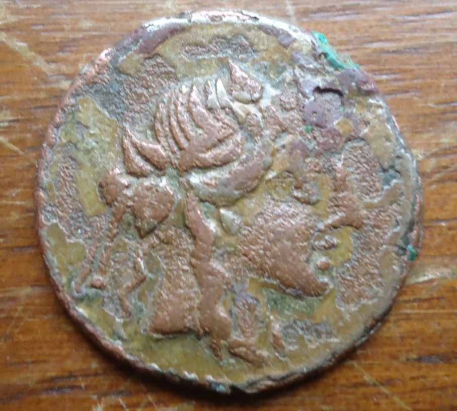 Volteia - 76 BC denarius Ceres Biga of Snakes my photos (2).JPG