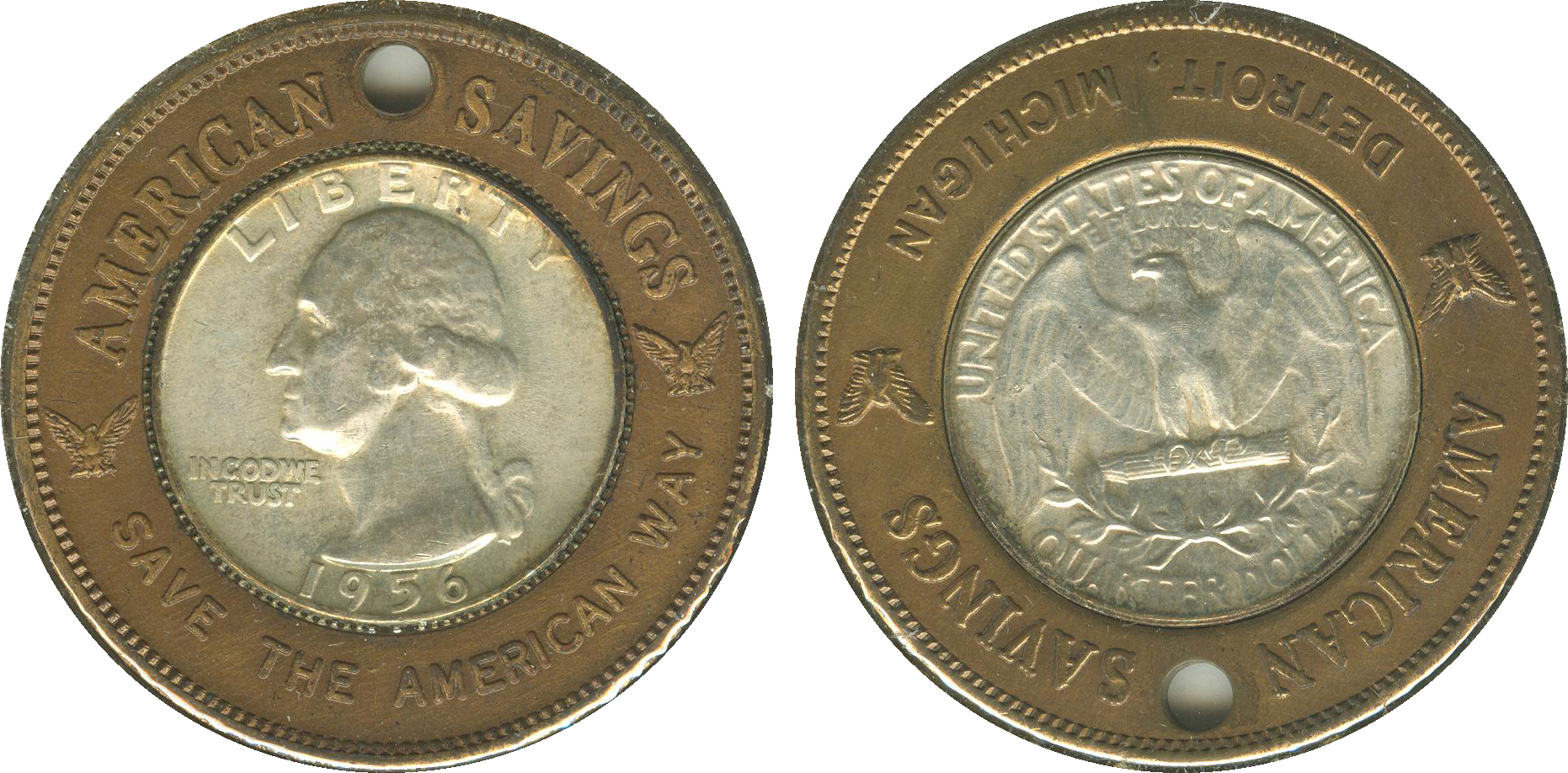 Washington 1956 American Savings Encased.jpg