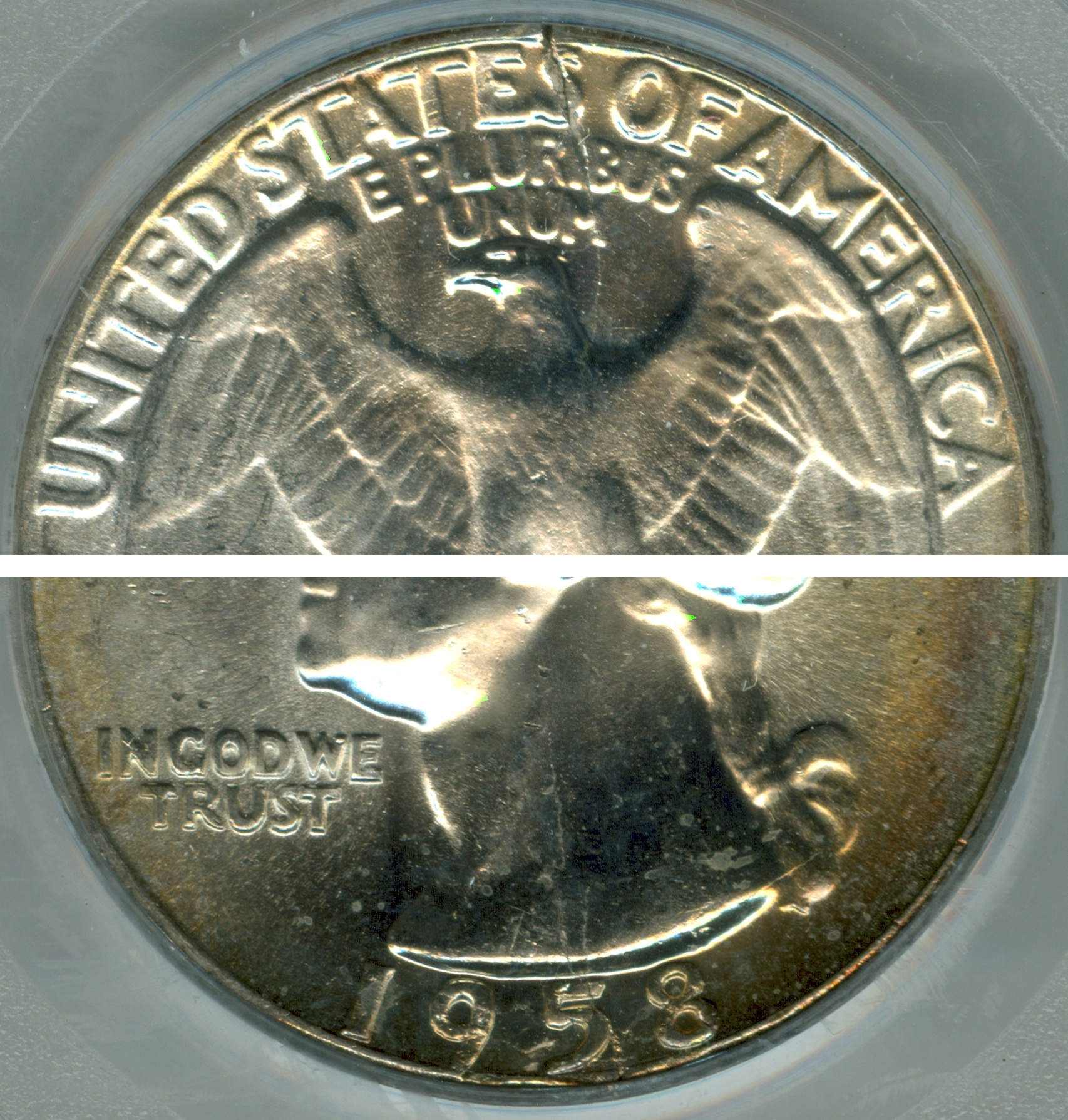 Washington 1958 Cracked Planchet 12381094 PCGS MS65 Coin Part.jpg