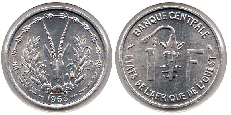 West African States - 1 Franc - 1963.jpg