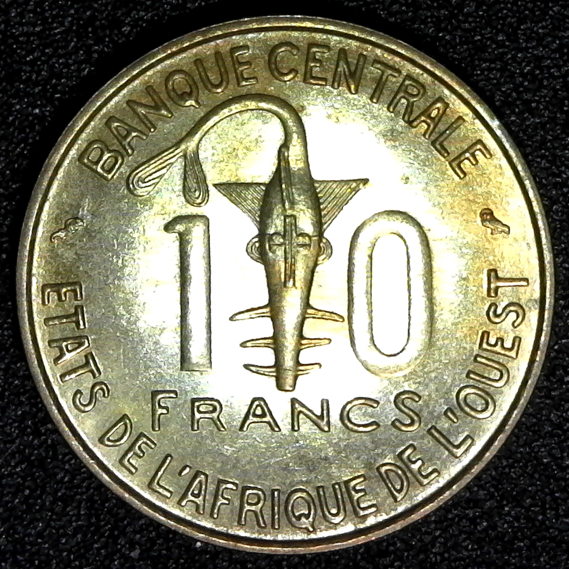 West African States 10 Francs 1971 obv.jpg