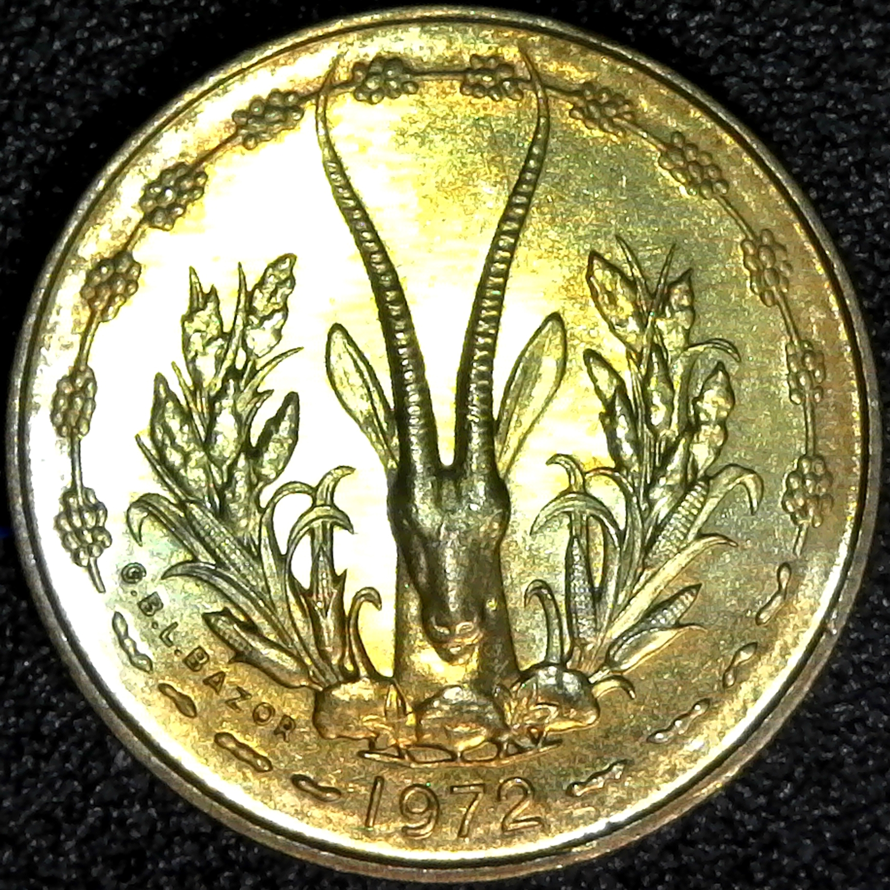 West African States 5 Francs 1972 rev.jpg