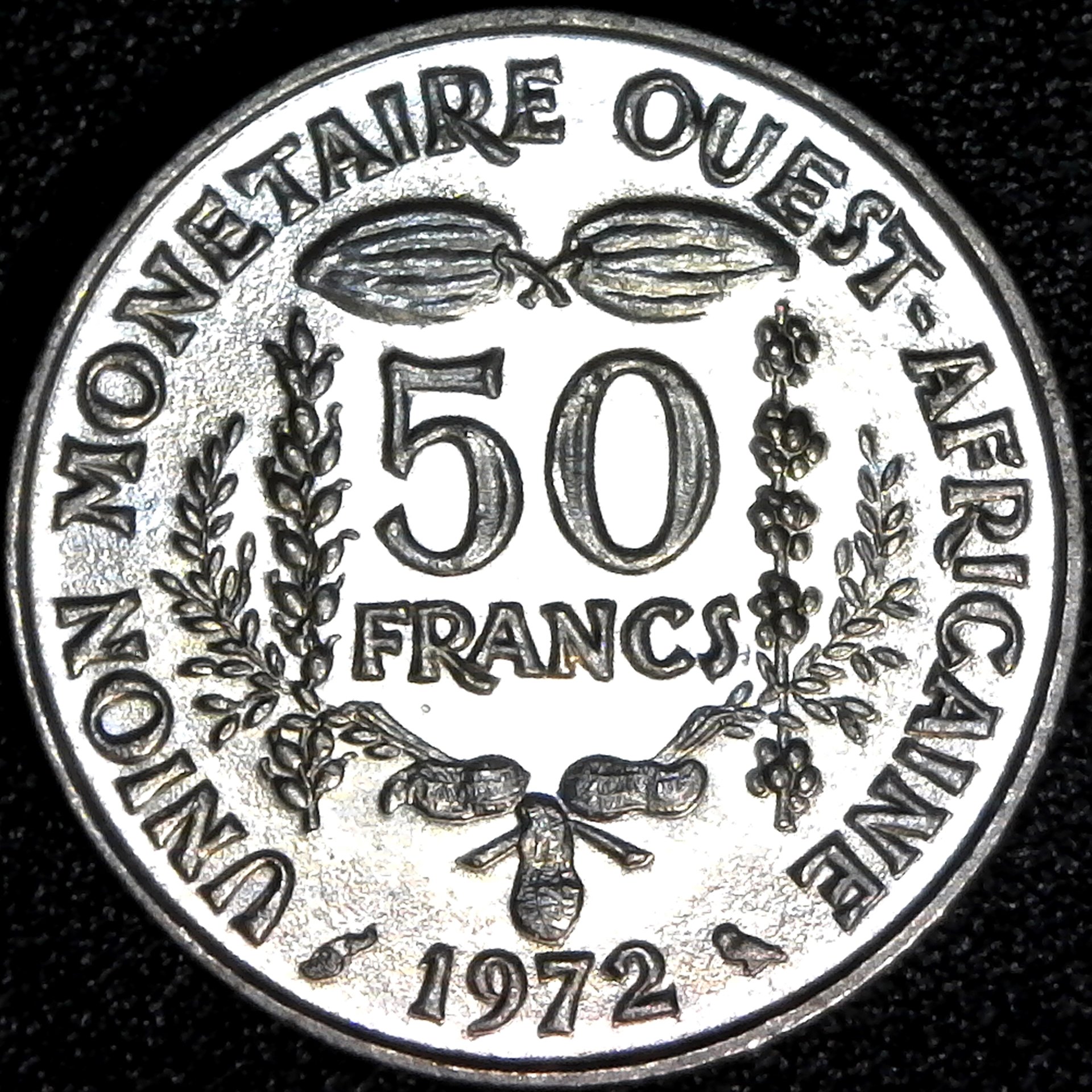 West African States 50 Francs 1972 obv.jpg