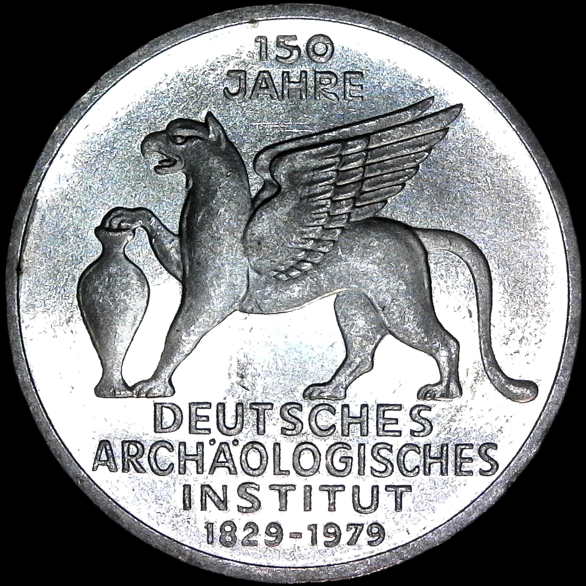 West Germany 5 Mark 1979 German Archeology 150th KM150 obv.jpg