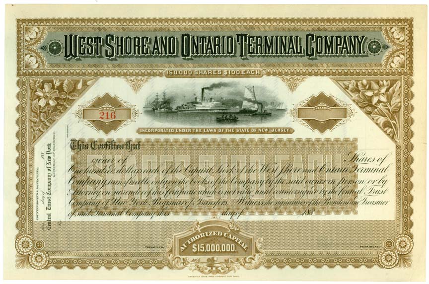 West Shore & Ontario Terminal Co stock.jpg