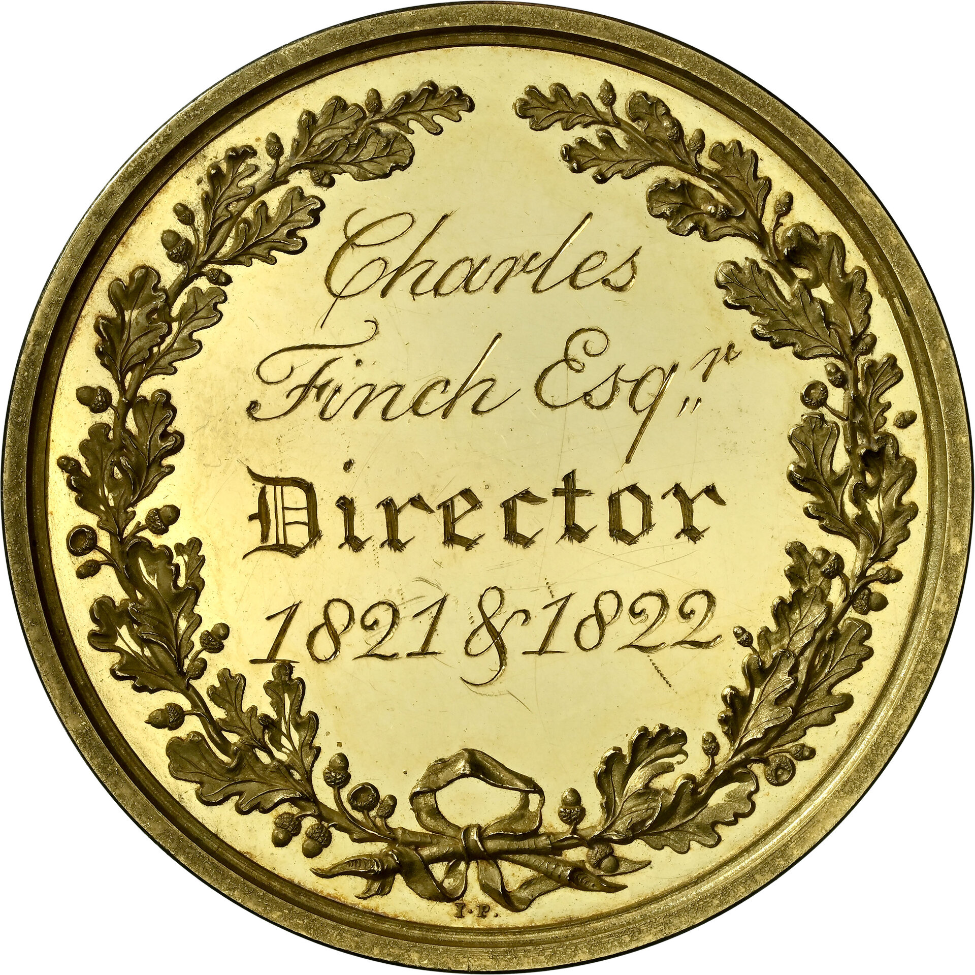 Westminster Fire Office Medal (GOLD) - Reverse.JPG