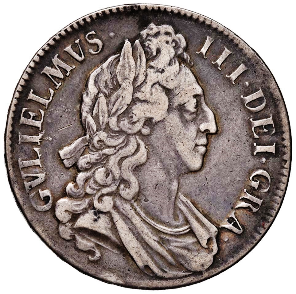 William III 1696 crown FSR Sale 115 Lot 291 jpg obverse Asta 18, Nomisma.jpg