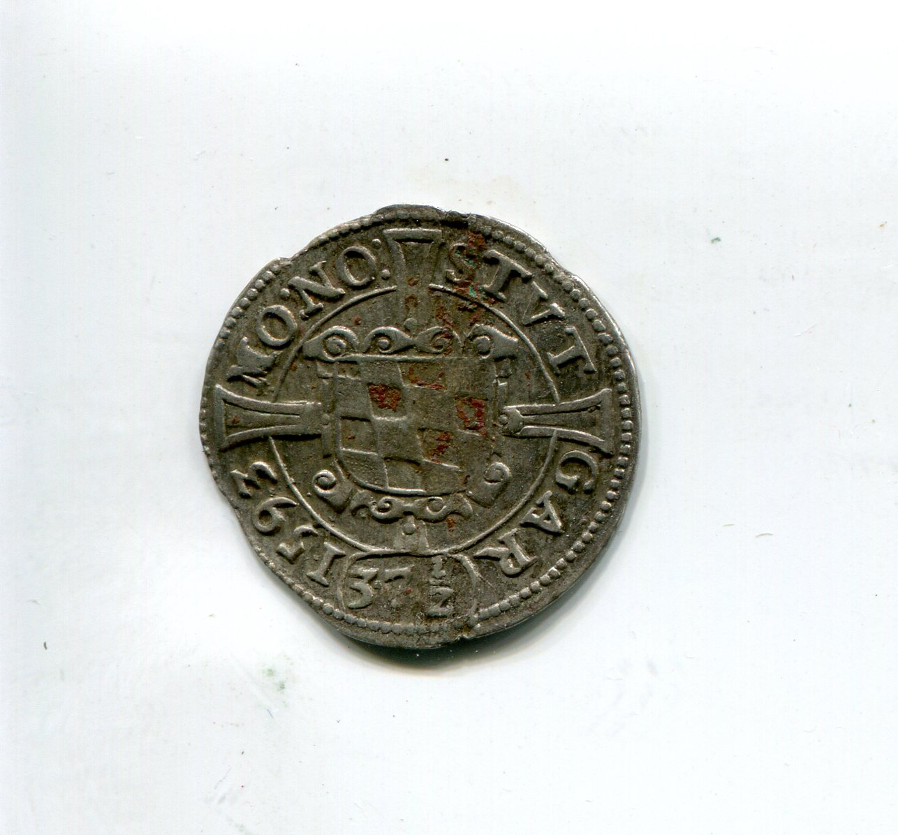 Wurttemberg Fried I Groschlein One 37 & half of Gulden 1593 rev 866.jpg