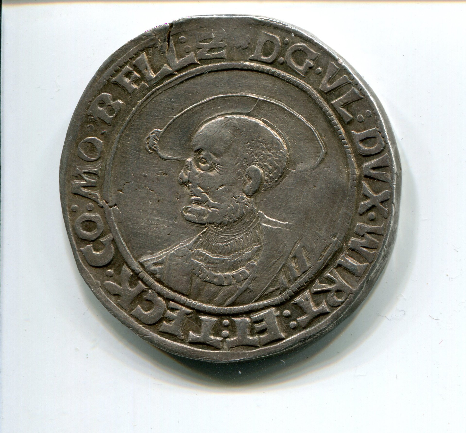 Wurttemberg Ulrich Taler 1537 with cm obv  034.jpg