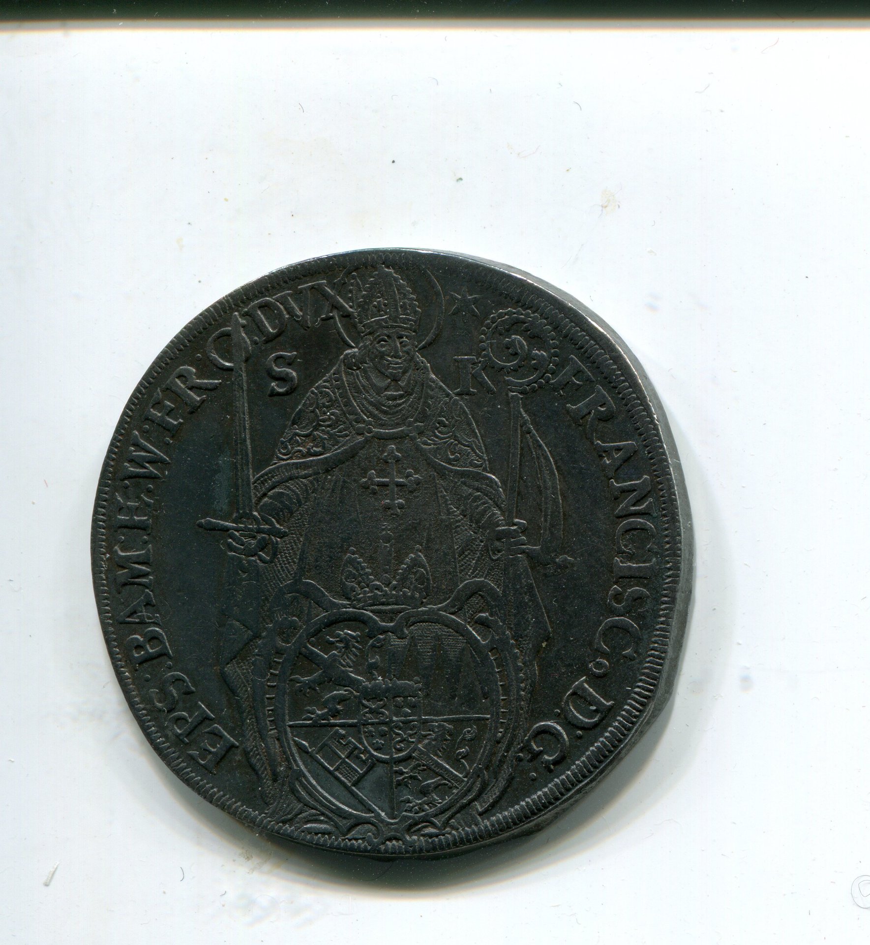 Wurzburg Franz v Hatzfeld Taler 1638 LD obv 803.jpg