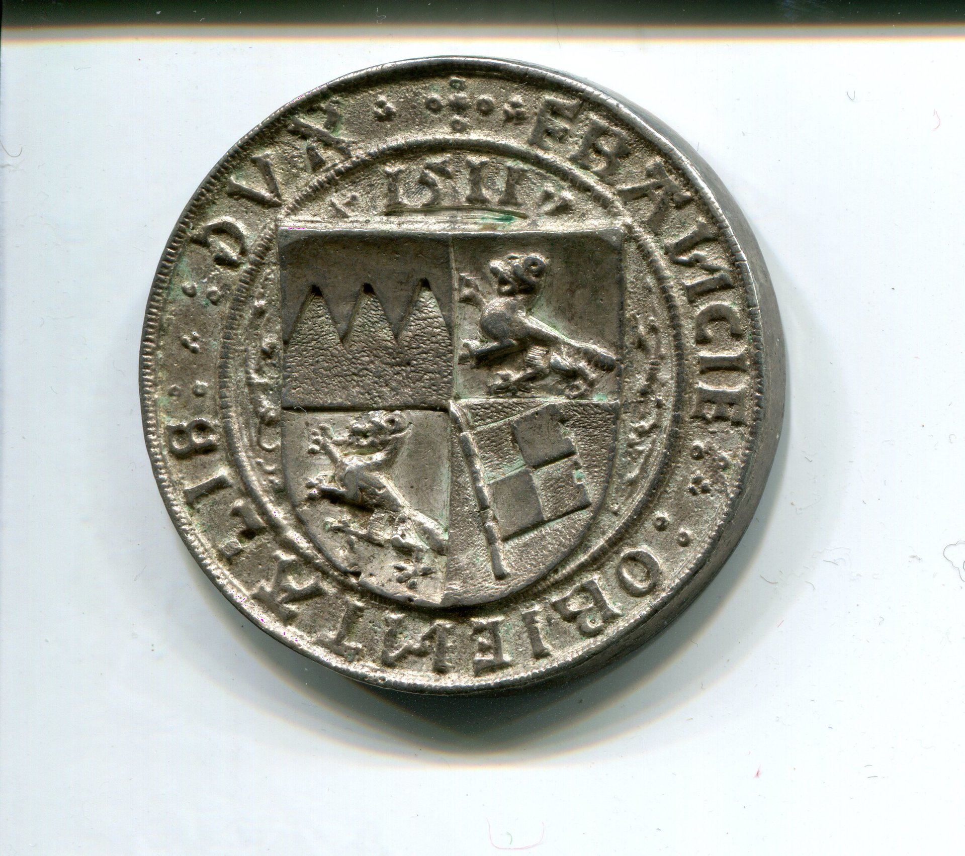 Wurzburg Lorenz v Bibra Medallic Taler 1511 rev  259.jpg