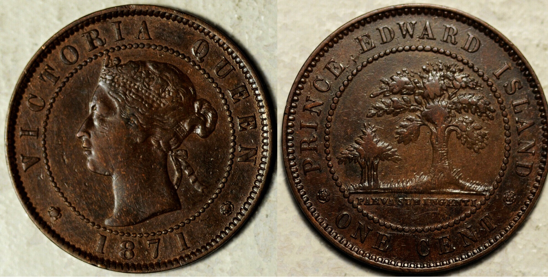 z 1871 Prince Edward Island P.E.I. Canada 1 Cent  $14 + $1  254567983863  andryuha_777 o.jpg