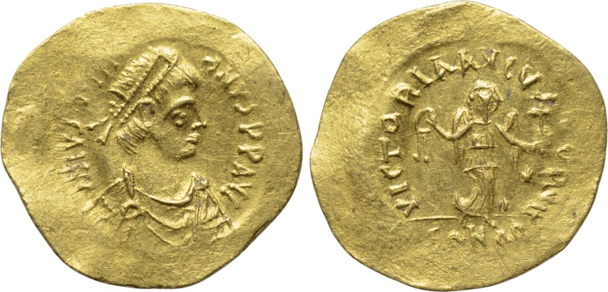 z 527–565 Justinian Tremissis 1,47g;17mm 180 S145.jpg