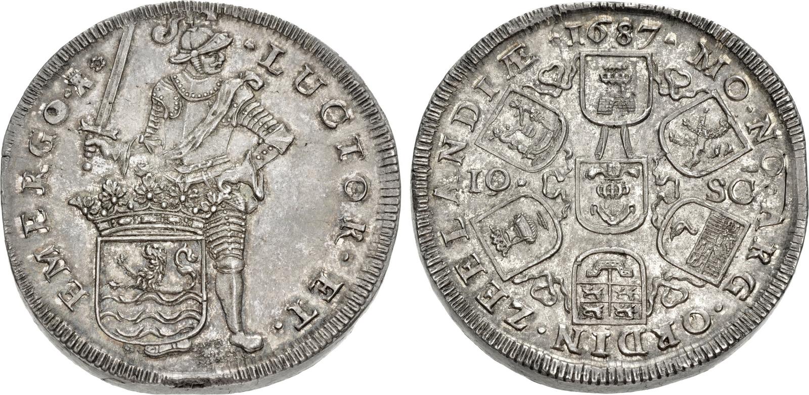 Zeeland. Piedfort Dubbele daalder van 10 schelling (44mm, 62.82 g, 3h). 1687 MS66.jpg