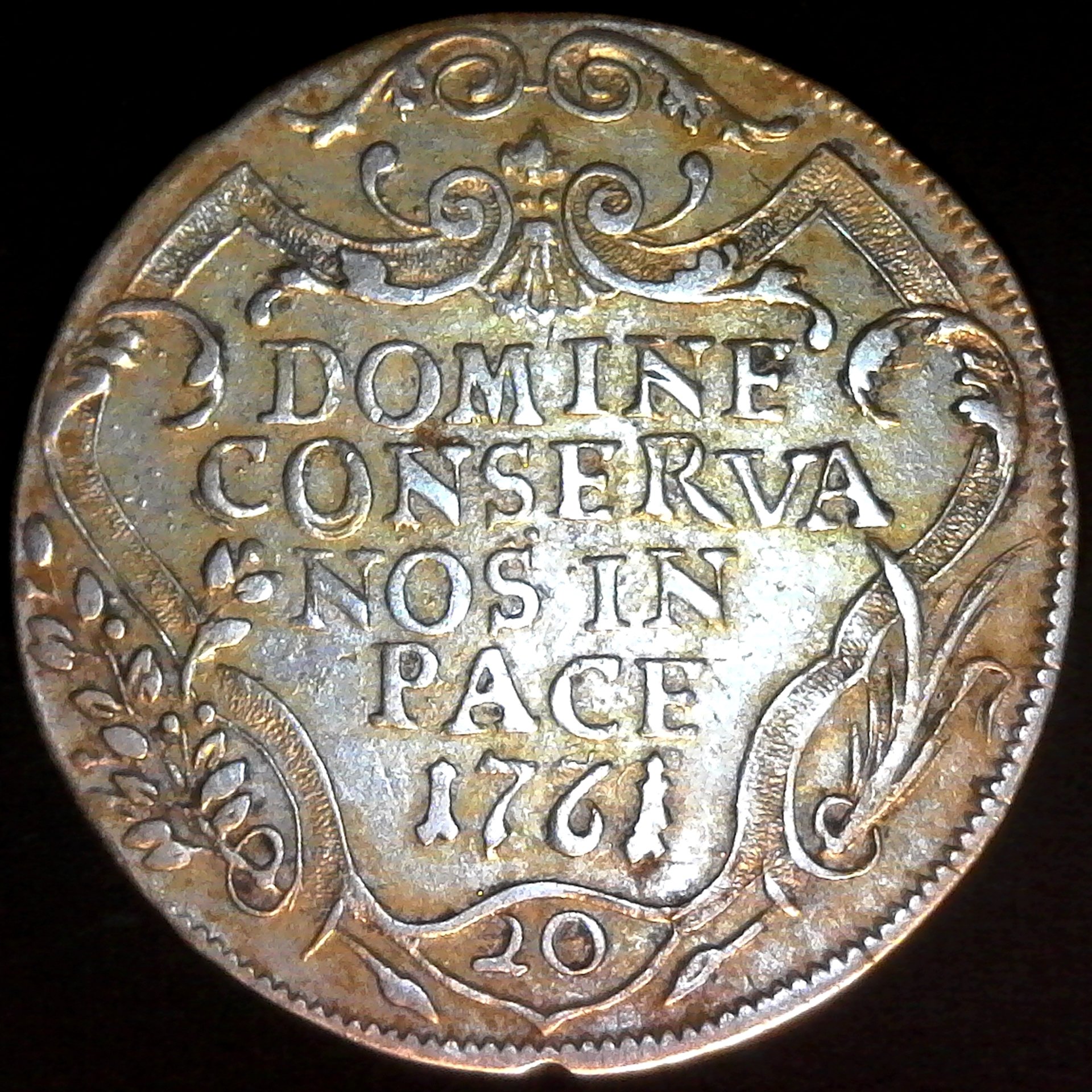 ZURICH - PRO DEO ET PATRIA SILVER 20 SCHILLINGS 1761 rev.jpg