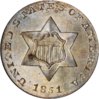 1851 Silver 3C PCGS MS-64 (OGH) Obverse.jpg