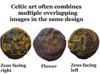 Celtic AE Unit Philip II Tryptich Three obverse Outlines.png