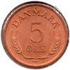 Denmark - 5 Øre - 1964 CS - KM #848.1 - Bronze - Rev.jpg
