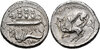 Phoenician Silver Shekel of Urimilk III (minted in Byblos sometime between 365 and 350 BCE).jpg