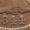GC #71 - 1844 over 81 Large One Cent - Date Close Up - Obverse.jpg