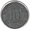 Germany, City of Hof - 10 Kleingelder Satzmarke - 1918 - t #206.2 - Rev.jpg